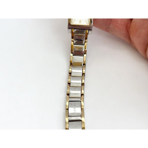 DKNY Dual Toned 250701 NY-3604 5ATM Vintage Women's Wristwatch - 17.5mm - WORKS! - Picture 8 of 13